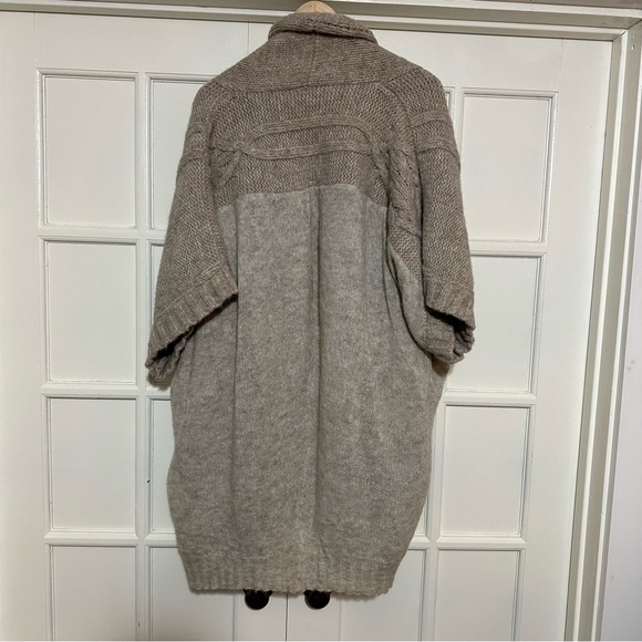 Moth by Anthropologie alpaca wool cardigan, beige color, size medium. - Picture 2 of 6